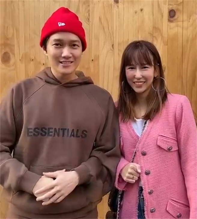 陈杰瑞今年农历年假期特别跑到台中找好友潘嘉丽、游政豪夫妻檔一起过年。（中时提供）