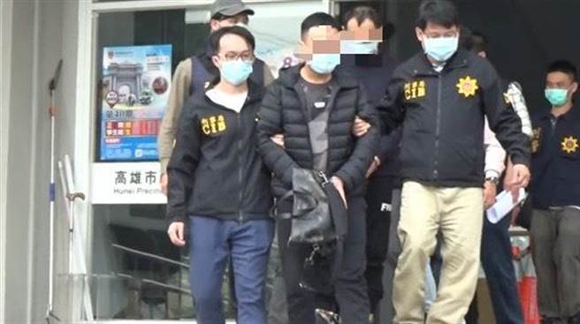 警方在高雄市桥头区查获孟姓、薛姓、林姓等三名嫌犯。（民眾提供／卢金足台中传真）