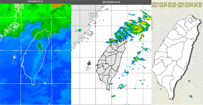 吳德榮表示，華南有中層雲系間歇性移入台灣，各地雲量偏多、今晚至明晨雨勢較為明顯，雨區也會擴大。（圖擷自吳德榮「三立準氣象· 老大洩天機」專欄）
