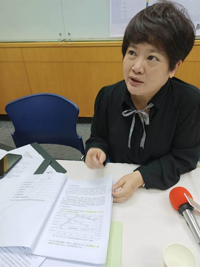 全教总副秘书长李雅菁表示根据交通部的报告书可以看出，交通部强制要求中小学上交通安全课只是因为台湾的交通安全国际评比太差(简立欣摄)