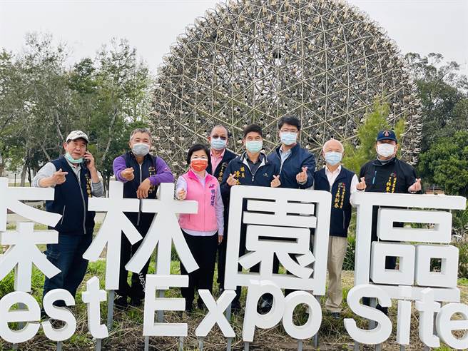 新后里森林公园即将开园，立委杨琼璎前往现场关心。（陈淑娥摄）