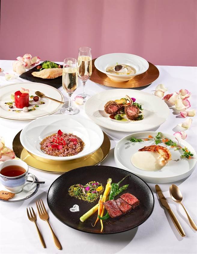 （台北美福大饭店抢白色情人节商机，馆内GMT义大利餐厅推出「我拥有你」情人节套餐。图／台北美福大饭店提供）