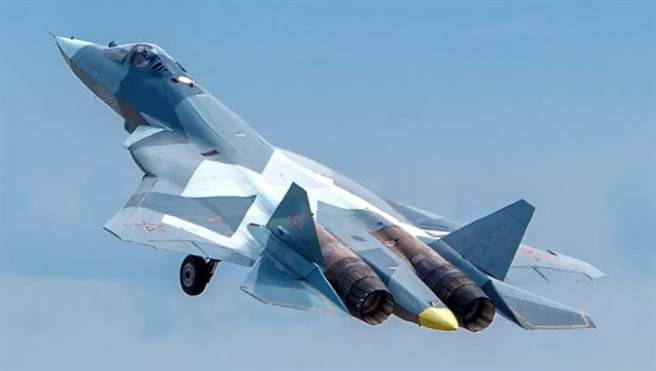 俄罗斯苏-57战机的资料照。（达志影像/Shutterstock）