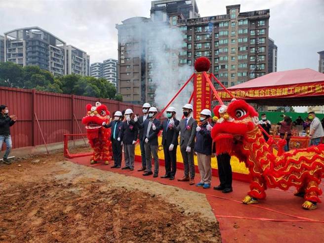 （大华建设桃园新案今（4）日举办开工动工典礼。图／业者提供）
