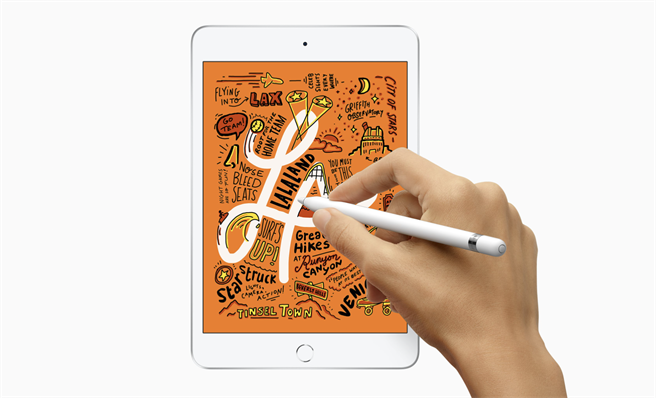  图为iPad mini 5。（摘自苹果官网）
