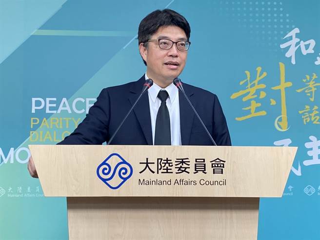 陆委会副主委邱垂正。（林至柔摄）