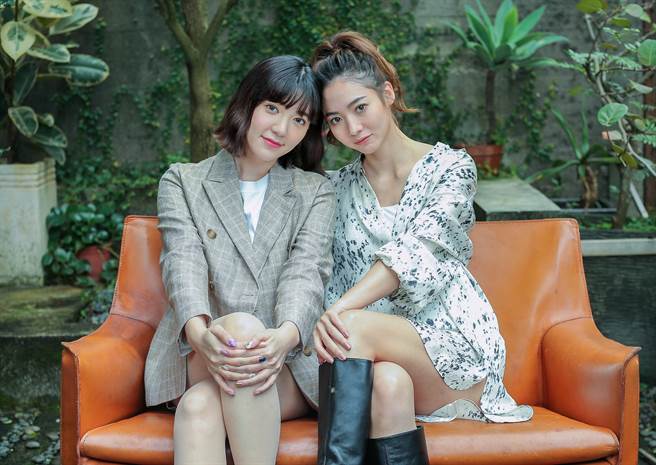 郭雪芙和谢沛恩坦言拍完戏一度找不回女人味。（粘耿豪摄）