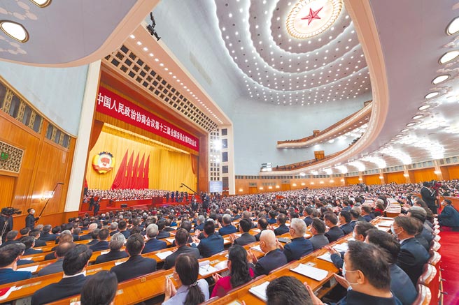 大陆全国政协13届4次会议4日在北京开幕，大陆正式进入两会时间。 （新华社）