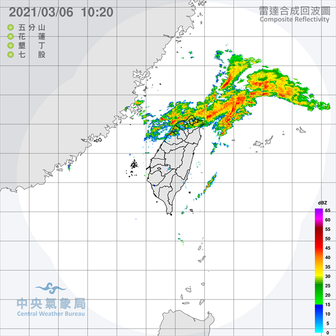 中央气象局预报指出，今天会有锋面逐渐接近并在晚间开始通过台湾，天气更为不稳定，锋面接近过程中，中部以北的降雨机率愈晚愈高，其他地区也有局部短暂阵雨。（翻摄自中央气象局／林良齐台北传真）