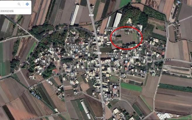 許姓老翁位在二林鎮農地，依公告地價現值約每平方公尺1300元，根據土地實價交易行情，每分地至少在200萬元至220萬元之間。（摘自google map）