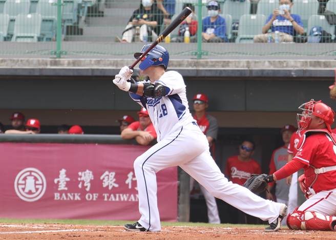 富邦悍將高國輝熱身賽狀態持續升溫，6日對戰味全龍繳出3安猛打賞貢獻3打點。（富邦悍將提供）