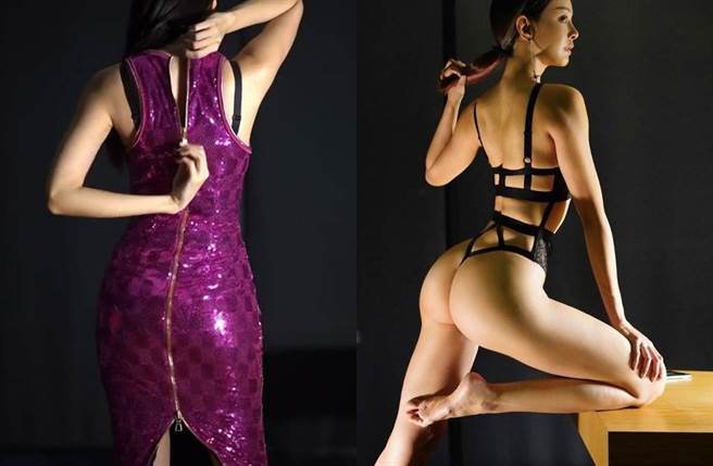 李元玲拉下拉炼泄性感内衣。(图／翻摄自IG)