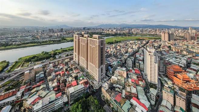 图为永和大陈更新单元的空拍图。（图／新北市府提供）
