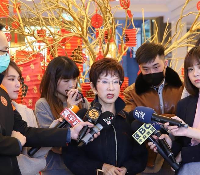 洪秀柱。（黃福其攝）