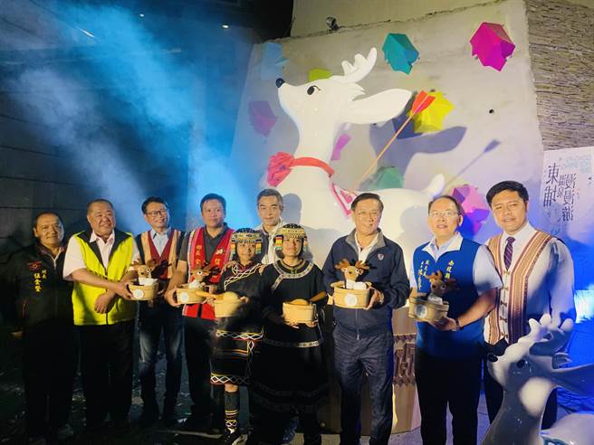 东埔温泉区环境改善，「白鹿传奇」成为新地标。（廖志晃摄）