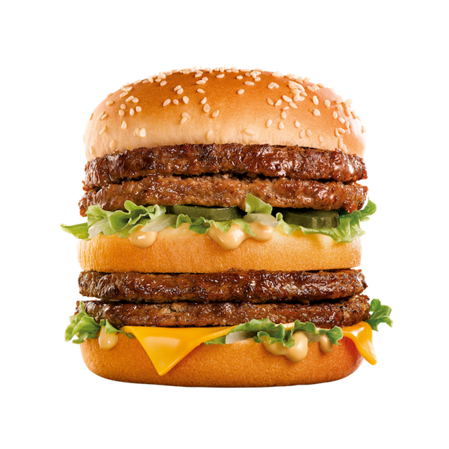 麦当劳无敌大麦克。（麦当劳提供）