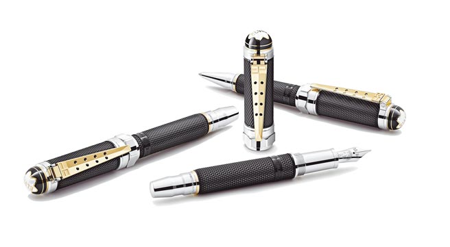 萬寶龍著名人物系列「貓王」艾維斯普里斯萊特別版筆具系列，2萬6400元起。（Montblanc提供）