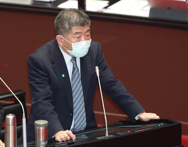 陳時中在立院面對立委質詢。（報系資料照）