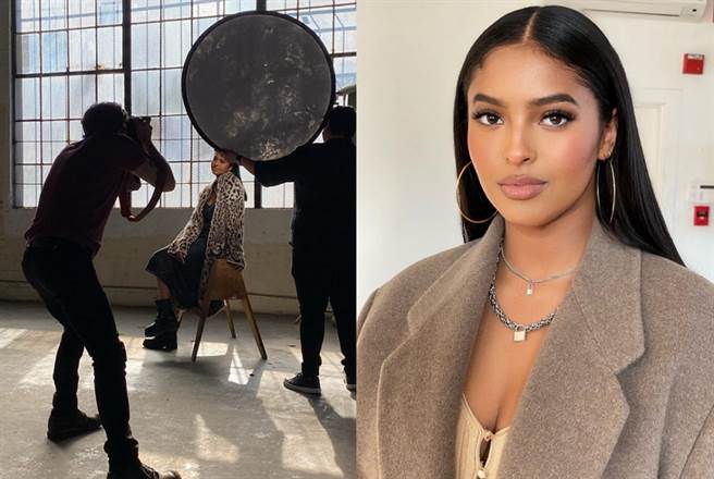 娜塔莉（Natalia Bryant）傳出進軍時尚圈，帶著180公分傲人身高加入知名模特經紀公司IMG Models，成為超模姊妹花吉吉哈蒂德（Gigi Hadid）和貝拉哈蒂德（Bella Hadid）的小師妹。(圖/ 摘自Natalia Bryant IG)