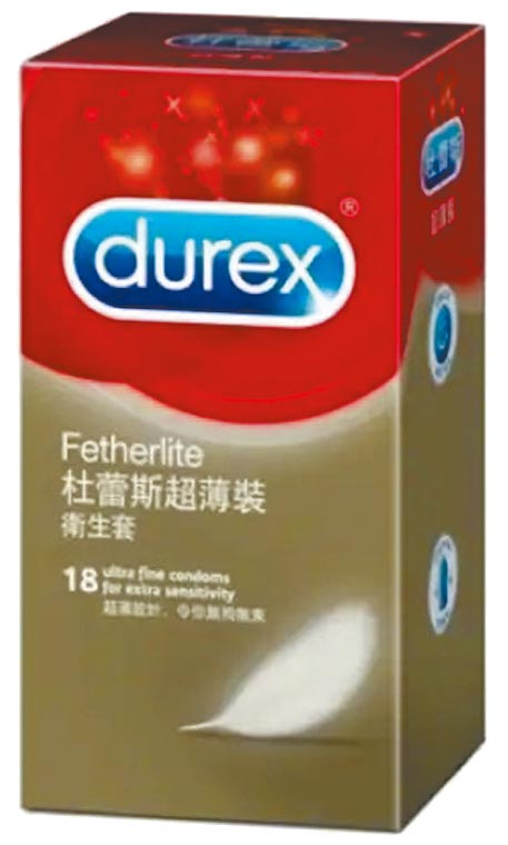 杜蕾斯超薄型衛生套18入裝，539元。（屈臣氏提供）