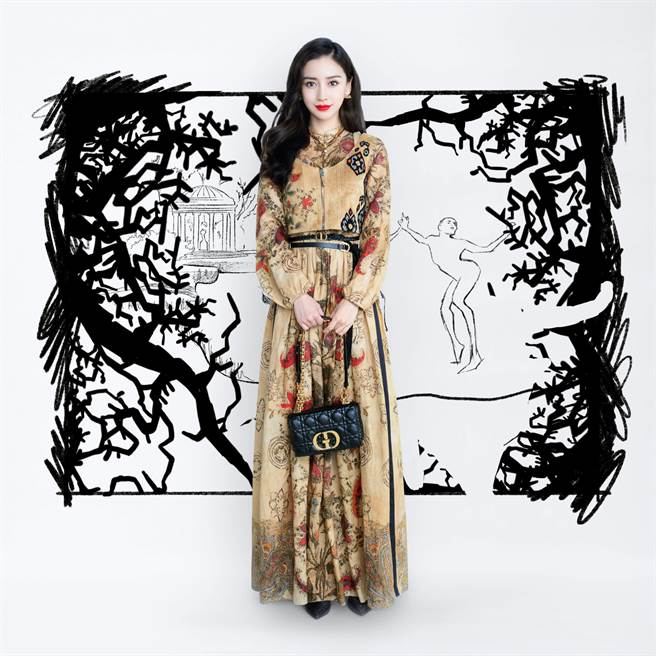 圖一：Angelababy受邀觀賞DIOR 2021秋冬系列大秀影片。（DIOR提供）
