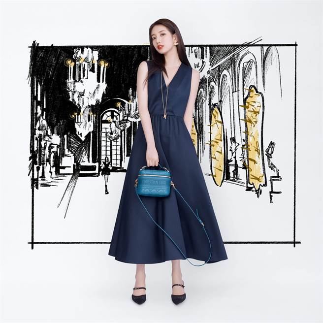 圖三：秀智受邀觀賞DIOR 2021秋冬系列大秀影片。（DIOR提供）