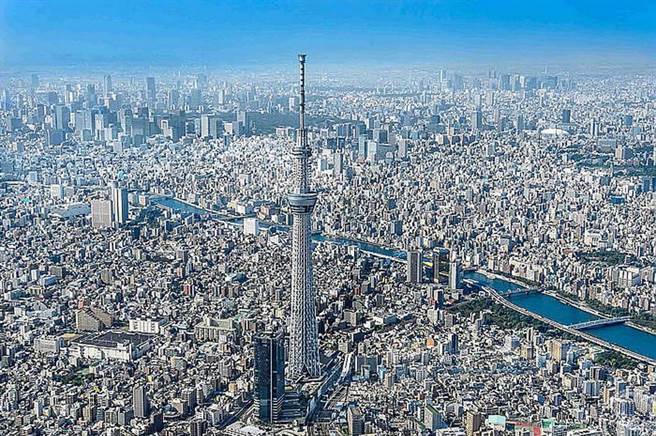 远眺TOKYO SKY TREE东京晴空塔(图：东京观光事务所台湾办事处提供)