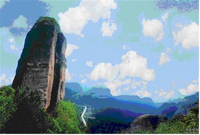 国军豫章山区部队最后据点寧都县翠微峰。（作者提供）