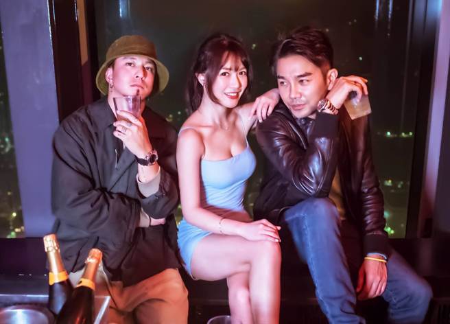 黃遠、黃巧綸、謝承均為電影到夜店踩點。（禾力文創提供）