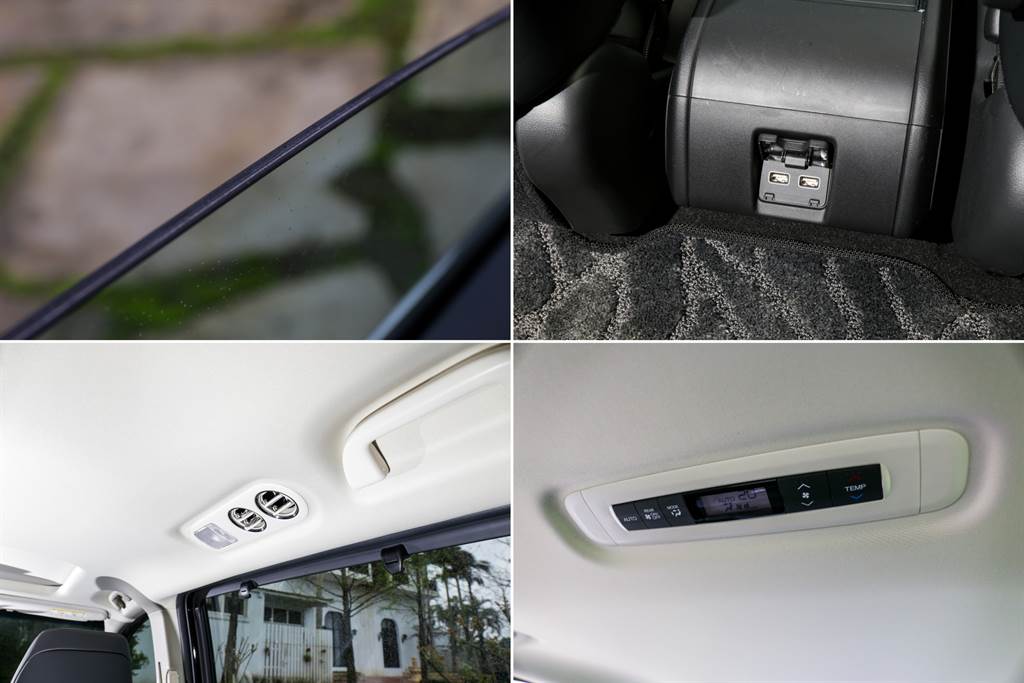 小改款提供全車車門隔音玻璃與尾門玻璃加厚，同時在前座中央鞍座置物盒後方提供兩組2.5A USB充電口，讓第二排的待遇更加優渥。（陳彥文攝）