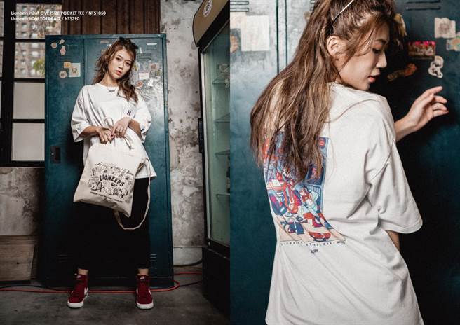 这次攻城狮与DV推出联名商品，特别找来慕狮女孩代言。(攻城狮提供)