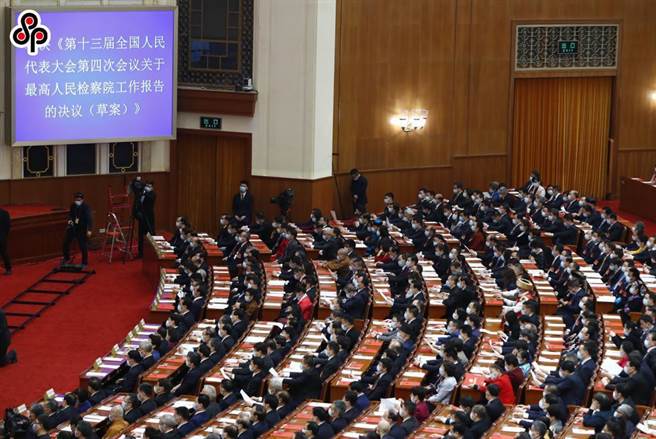 中駐加使館籲加拿大立即停止任何形式干涉香港事務和中國內政。圖為2021年3月11日十三屆中國全國人大四次會議舉行閉幕會。（新華社）