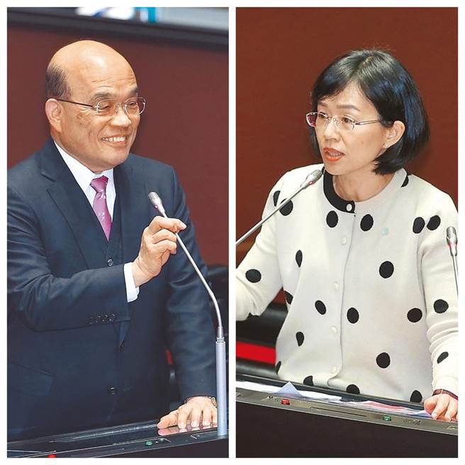 苏贞昌昨日（12）接受女儿苏巧慧质询，态度明显不一样，女儿当面要资源更是当场说好。(中时资料照)