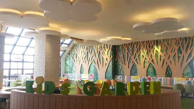 儿童用餐区。（丽宝Outlet Mall提供／陈淑娥台中传真）