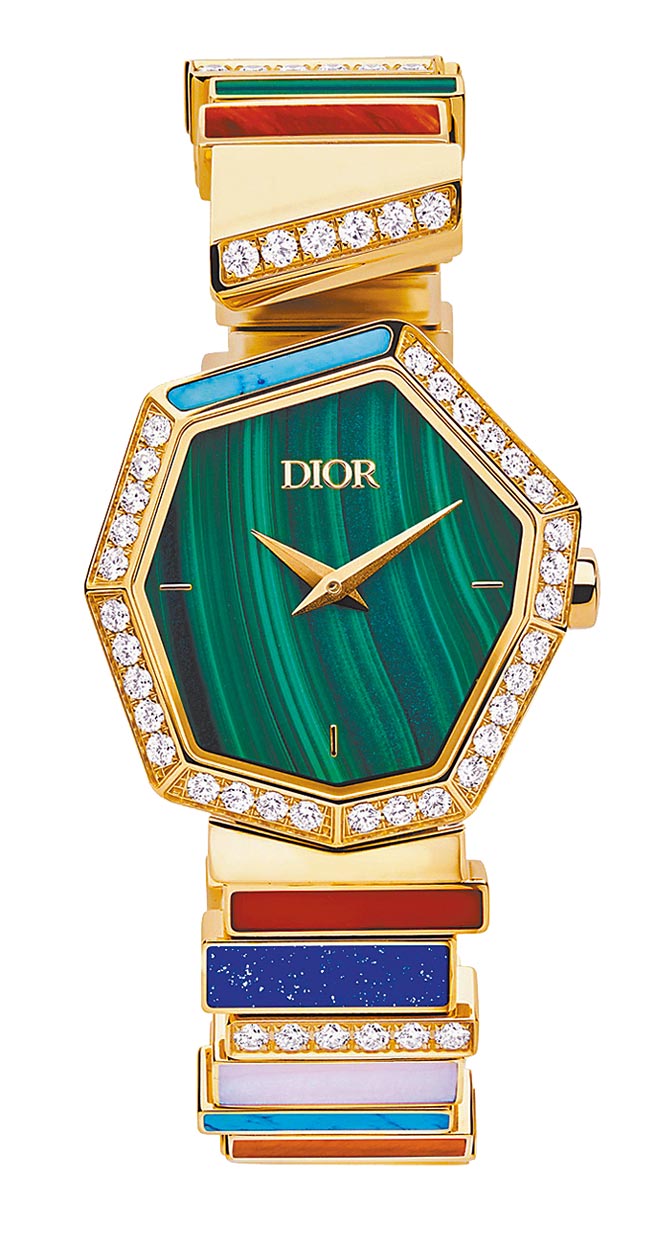 Gem Dior黃金鑽石彩寶腕表，210萬元。（Dior提供）