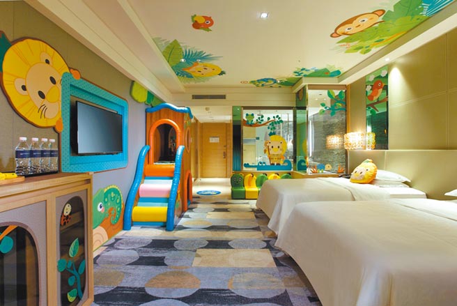 新竹丰邑喜来登大饭店除了喜波波「冒险森林」、「波波星球」外，另新增4大主题房。（新竹丰邑喜来登大饭店提供）