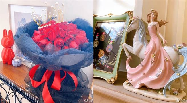 伊能静的家中很有公主风。（图／微博@伊能静）