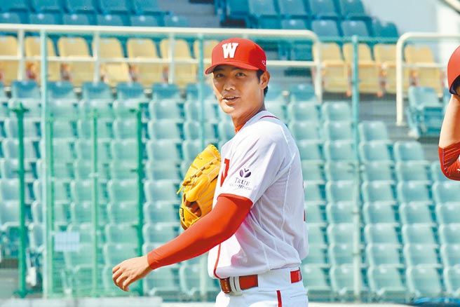 味全龍王牌投手王維中今天下二軍調整。（資料照／味全龍提供、廖德修台北傳真）