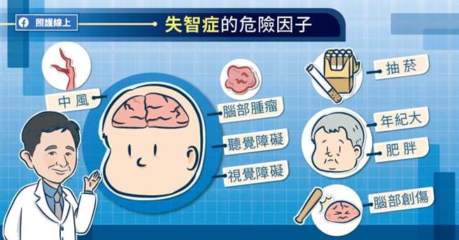 失智症的危險因子。(圖/照護線上提供)
