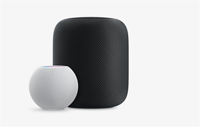 HomePod mini与HomePod。（摘自苹果官网）
