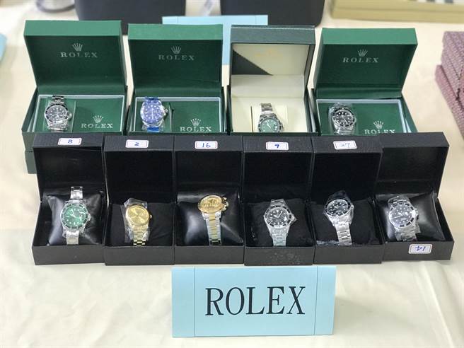 警方循線破獲查扣超過3000件仿冒品，9個月營收逾4500萬元。（警方提供）