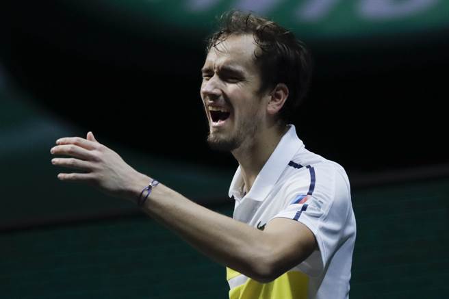 麦维德夫成为新的ATP巡迴赛世界第2。（资料照／美联社）