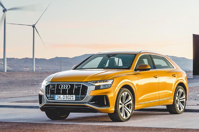 台湾奥迪去年先后导入豪华7人座休旅Audi Q7、纽柏林最速SUV王者RS Q8，今年开春再追加豪华休旅Q8，首款引进55 TFSI quattro S line车型。（Audi Taiwan提供）
