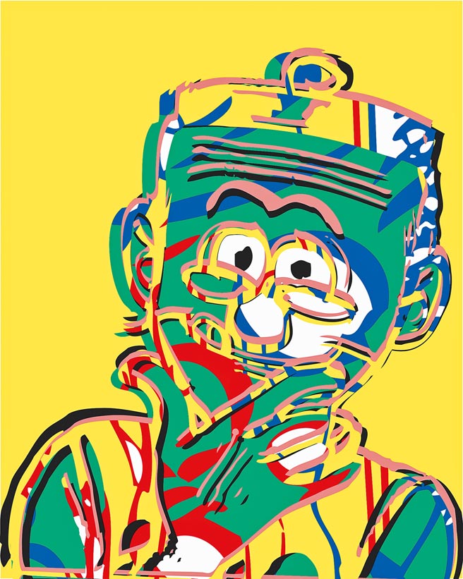 王泽作品＜无问题＞，40X50CM。（老夫子哈媒体公司提供）