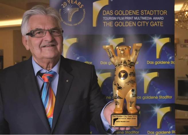 「野柳異想樂園」動畫片榮獲2021德國柏林旅展金城門獎生態旅遊類五顆星首獎。（北觀處提供）