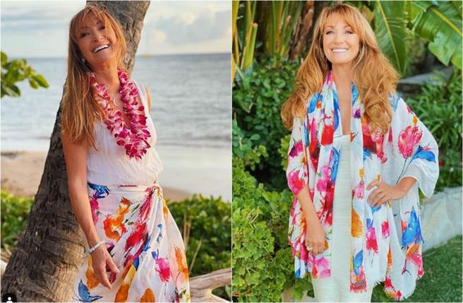 珍西摩尔如今70岁了，却仍相当美丽，彷佛喝了防腐剂。(取材自珍西摩尔IG)