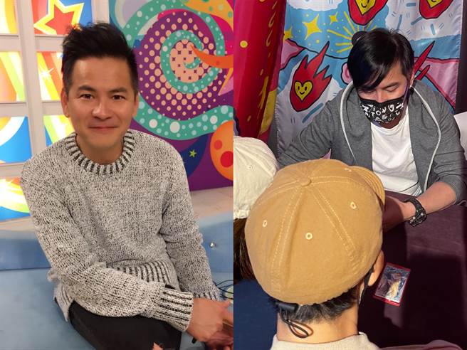 马国贤日前快闪摆摊算「情欲塔罗」。（小鹿文娱提供）