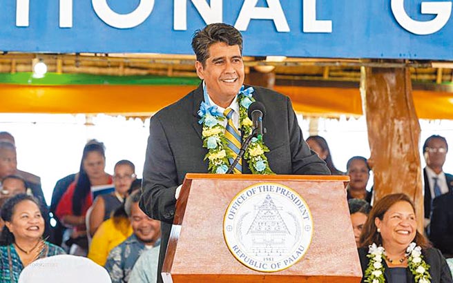 帛琉總統惠恕仁(Surangel Whipps Jr)。（摘自推特）