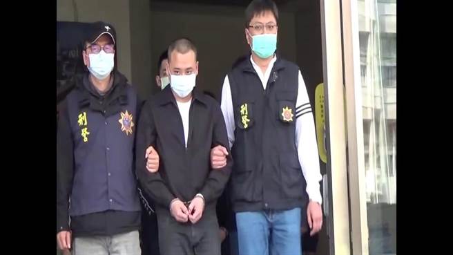 警方将新竹三光帮27岁王姓男子等9人拘提到案。(翻摄照片／林郁平台北传真)