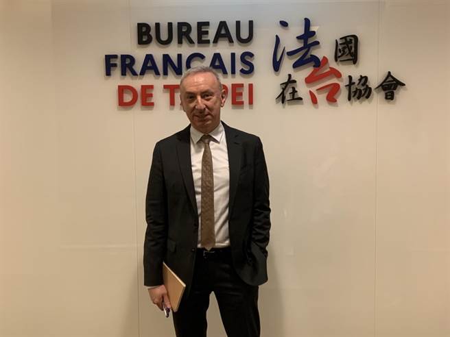 法国在台协会主任公孙孟。（杨孟立摄）